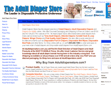 Tablet Screenshot of adultdiapersstore.com